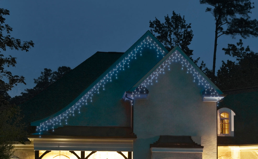 Luci di Natale a Ghiacciolo 259 LED Bianco Freddo –(cod. 494827) – Lumineo