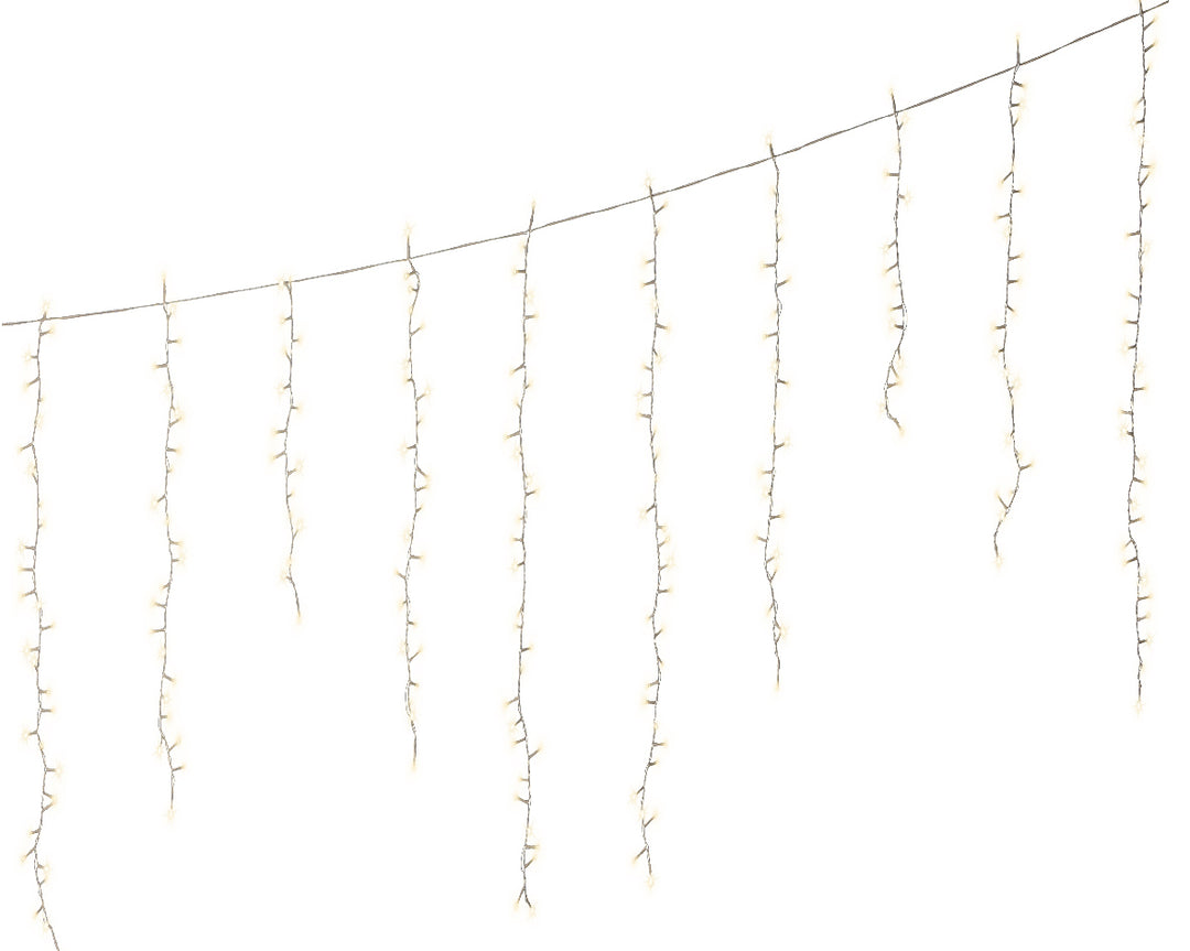 Tenda Ghiaccioli LED 3,75 m 256L – 8 Funzioni Twinkle (cod. 494972) – Lumineo