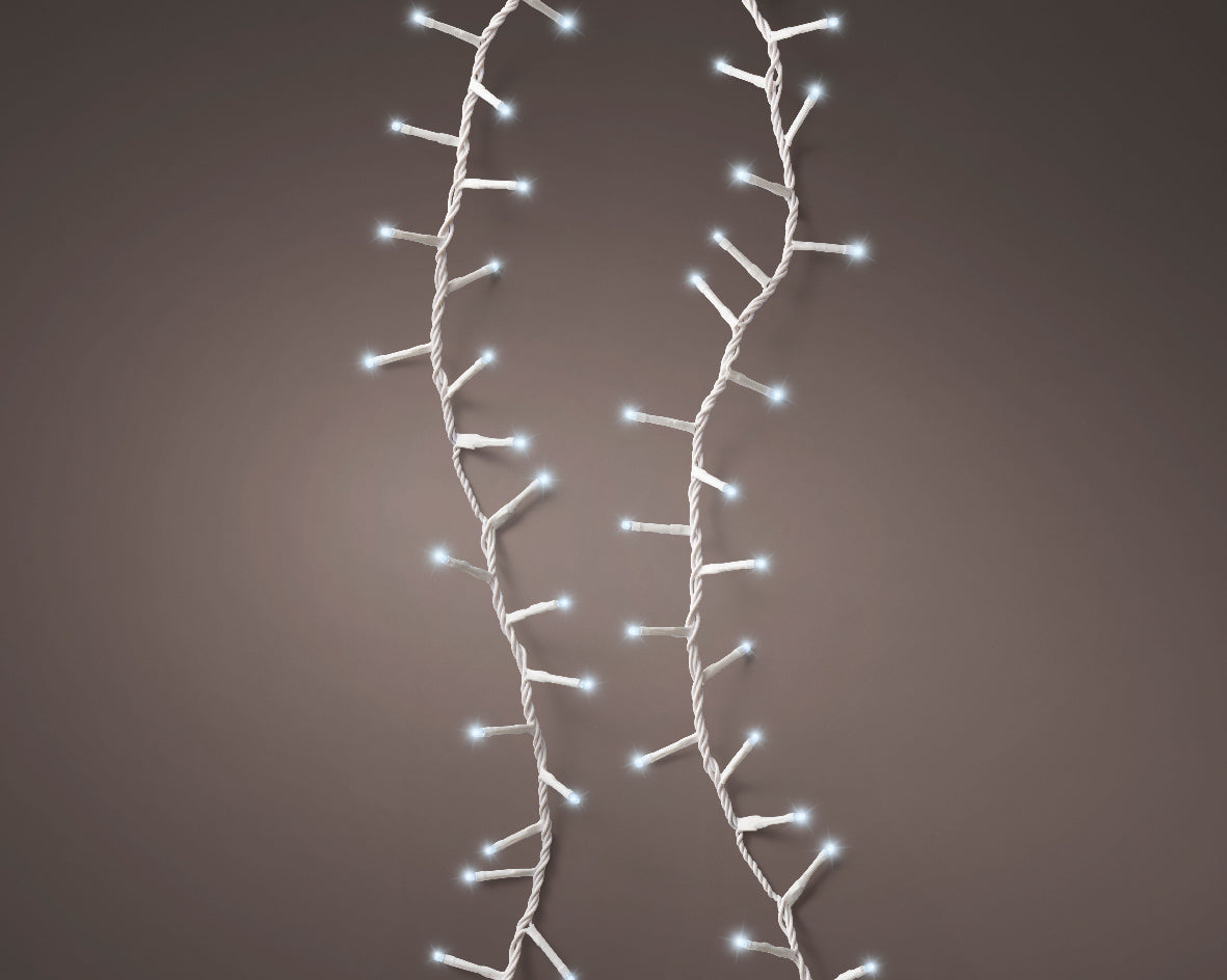 Catena LED Compact 16 m 750L Bianco Freddo – 8 Funzioni Twinkle (cod. 495352) –Lumineo