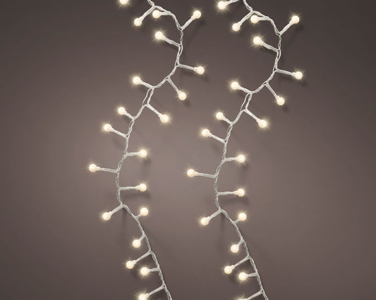 Catena LED Cherry Lights 11 m 500L – Warm White Cavo Trasparente (cod. 495582) – Lumineo