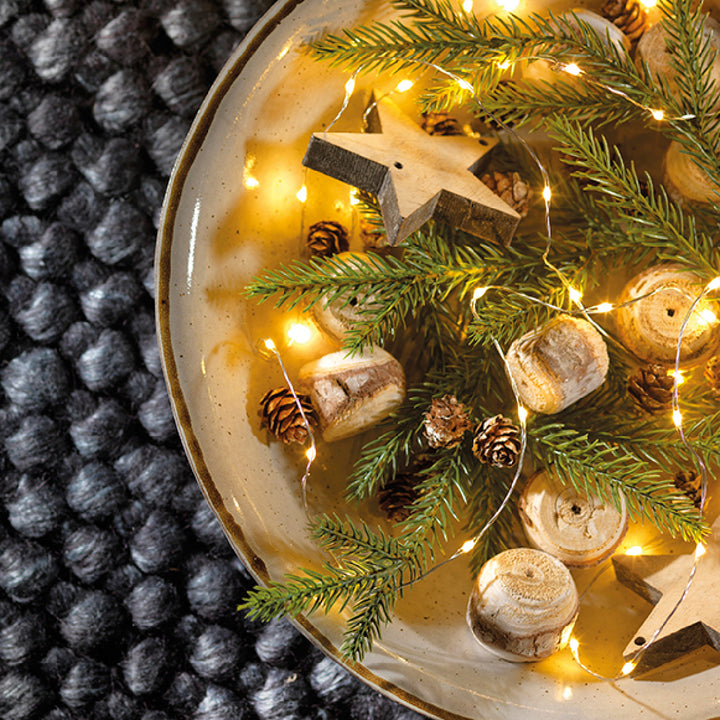 Catena Micro LED 12 m 240L – Cavo Silver (cod. 497064/497076) – Lumineo