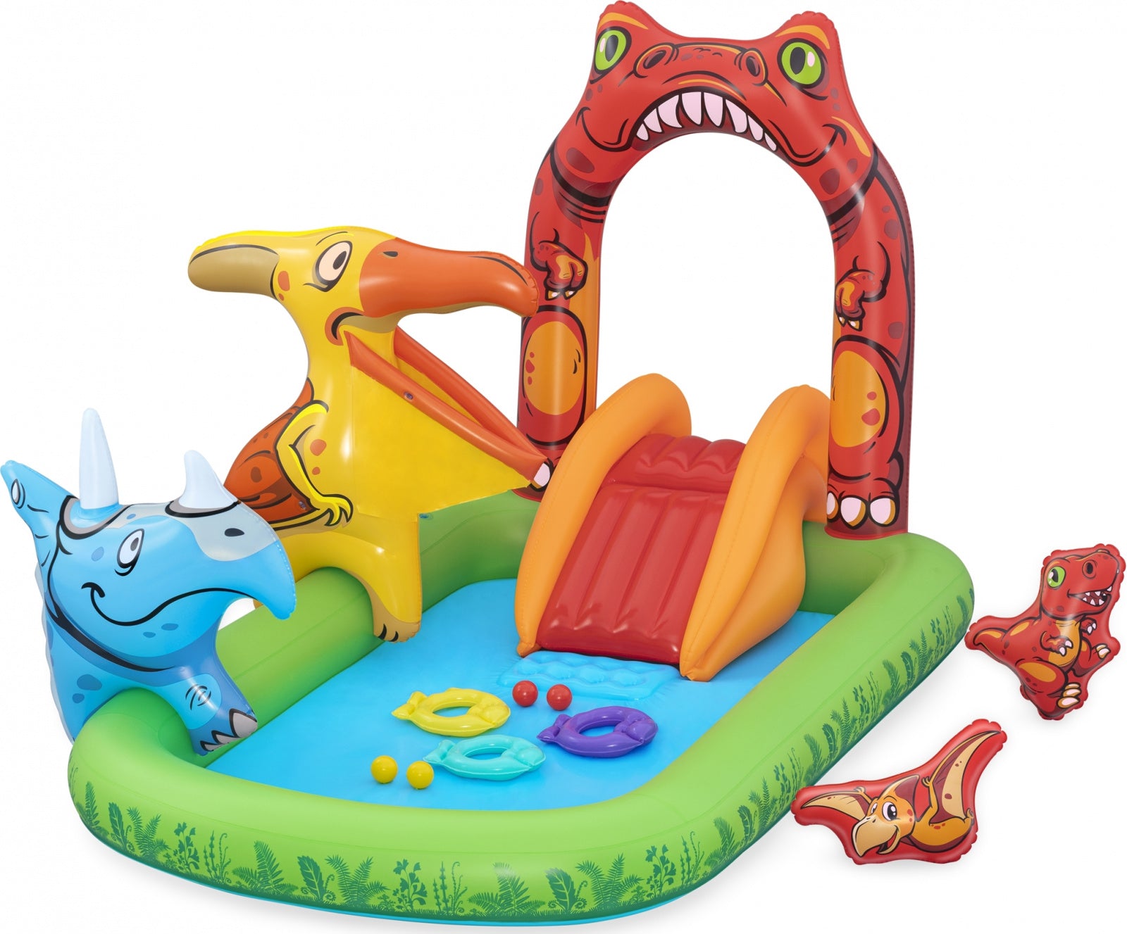Bestway Play Center Jurassic Splash 241x140x137 cm con Scivolo