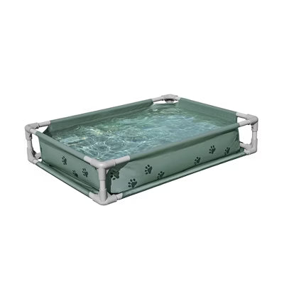 Bestway Piscinetta per Cani e Cuccia Rialzata 2 in 1 Fetchin' Fun 102x74x20 cm