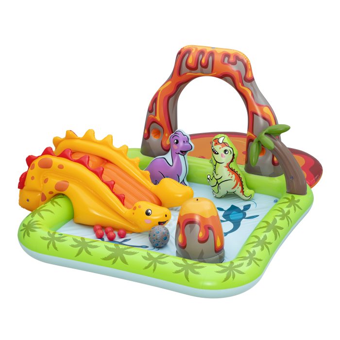 Bestway Play Center Volcano Springs 262x188x102 cm con Scivolo e Arco