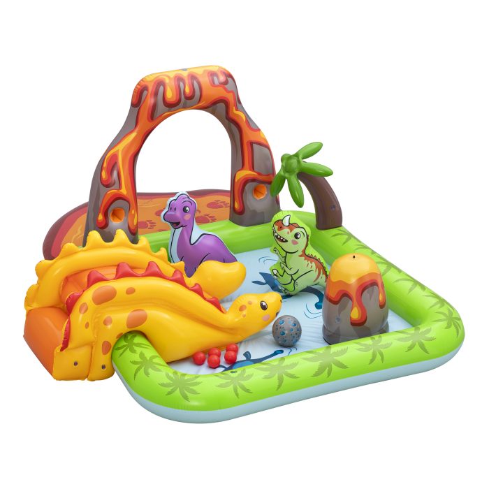 Bestway Play Center Volcano Springs 262x188x102 cm con Scivolo e Arco