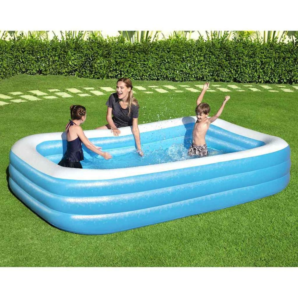 Bestway Piscina Family Rettangolare a 2 Anelli 262x175x51 cm