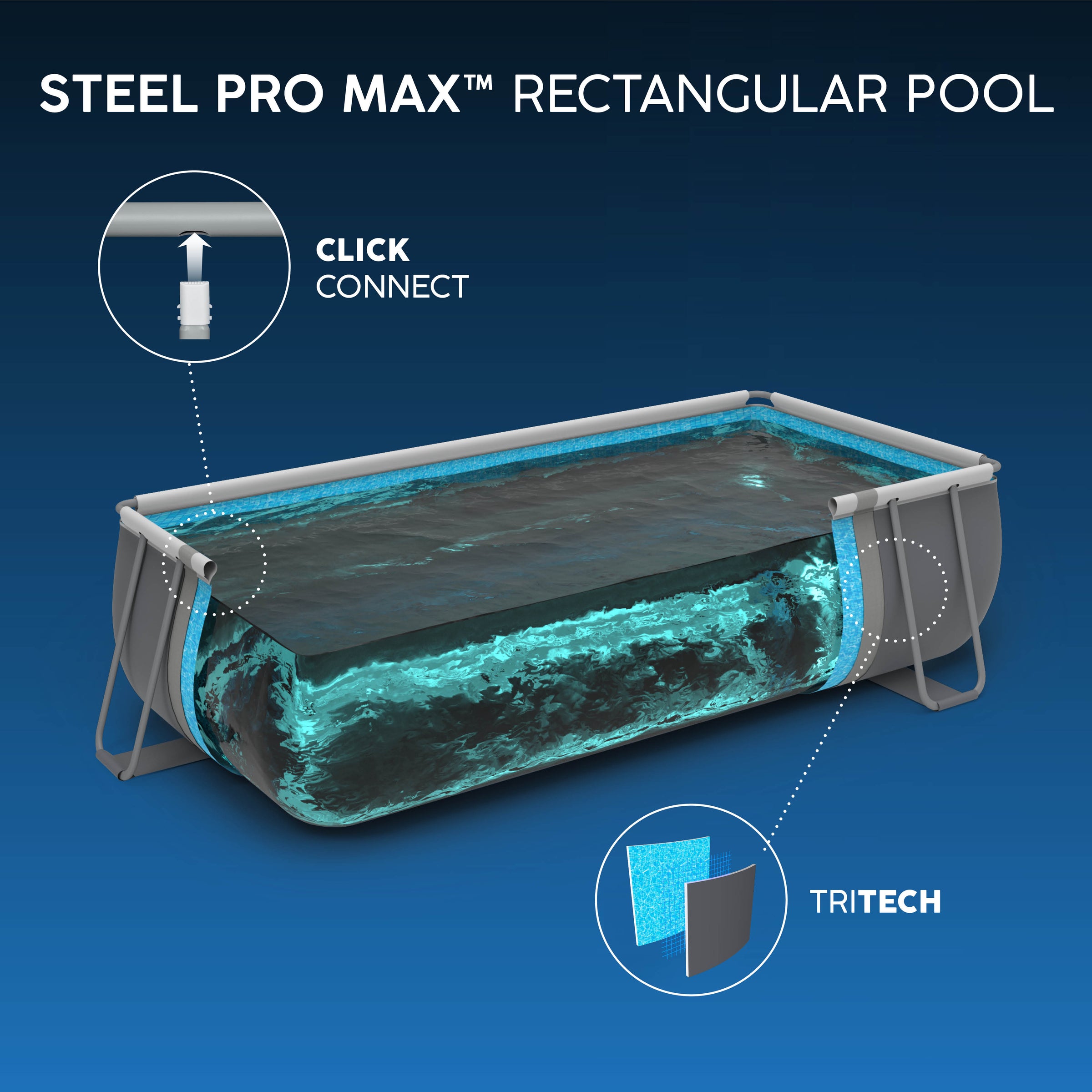 Piscina fuori terra Bestway Steel Pro MAX™ 640 x 274 x 132 cm – Set completo