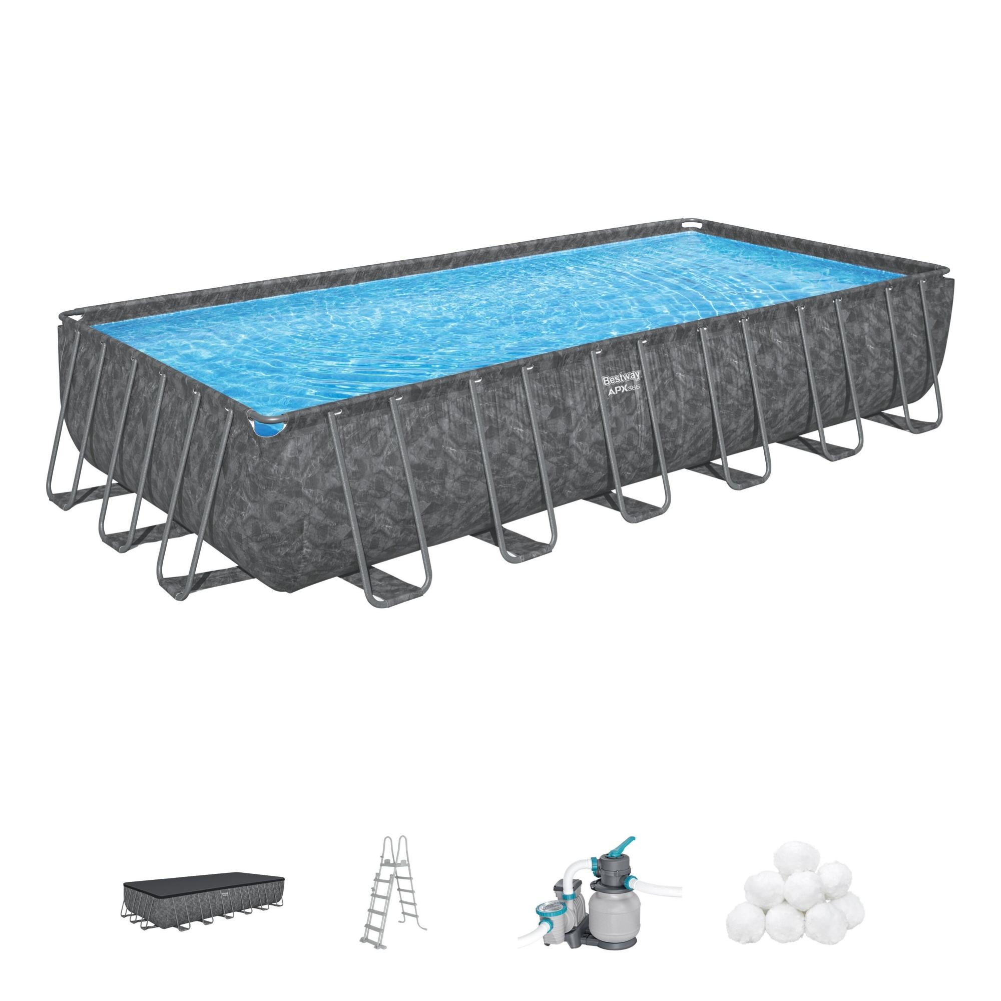 Piscina Fuori Terra Bestway APX 365 – 732x366x132 cm con Filtro a Sabbia