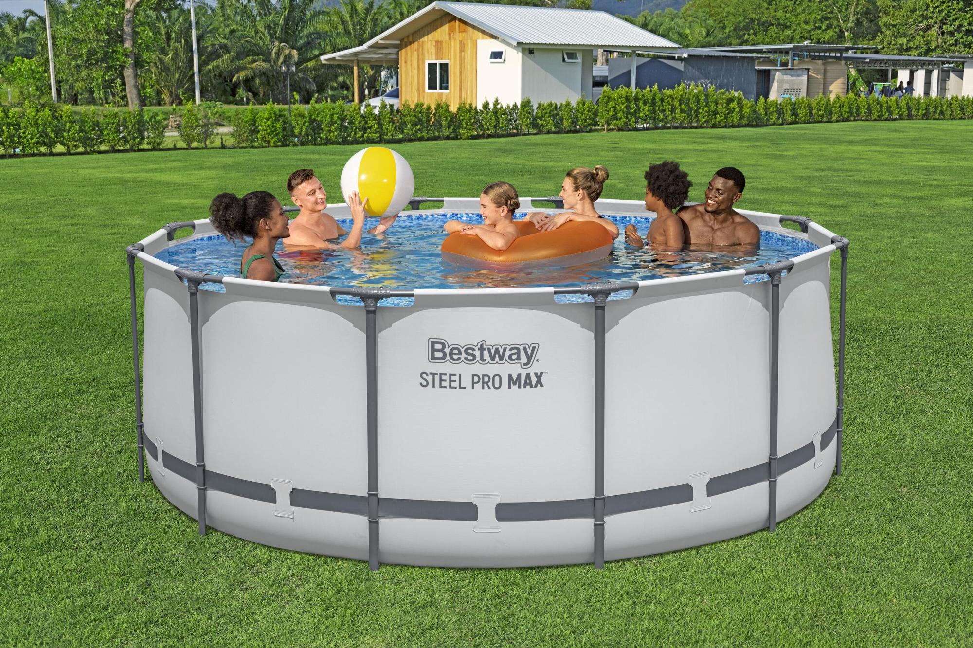 Set Piscina Bestway Steel Pro MAX™ Ø 366 x 122 cm con Pompa Filtro