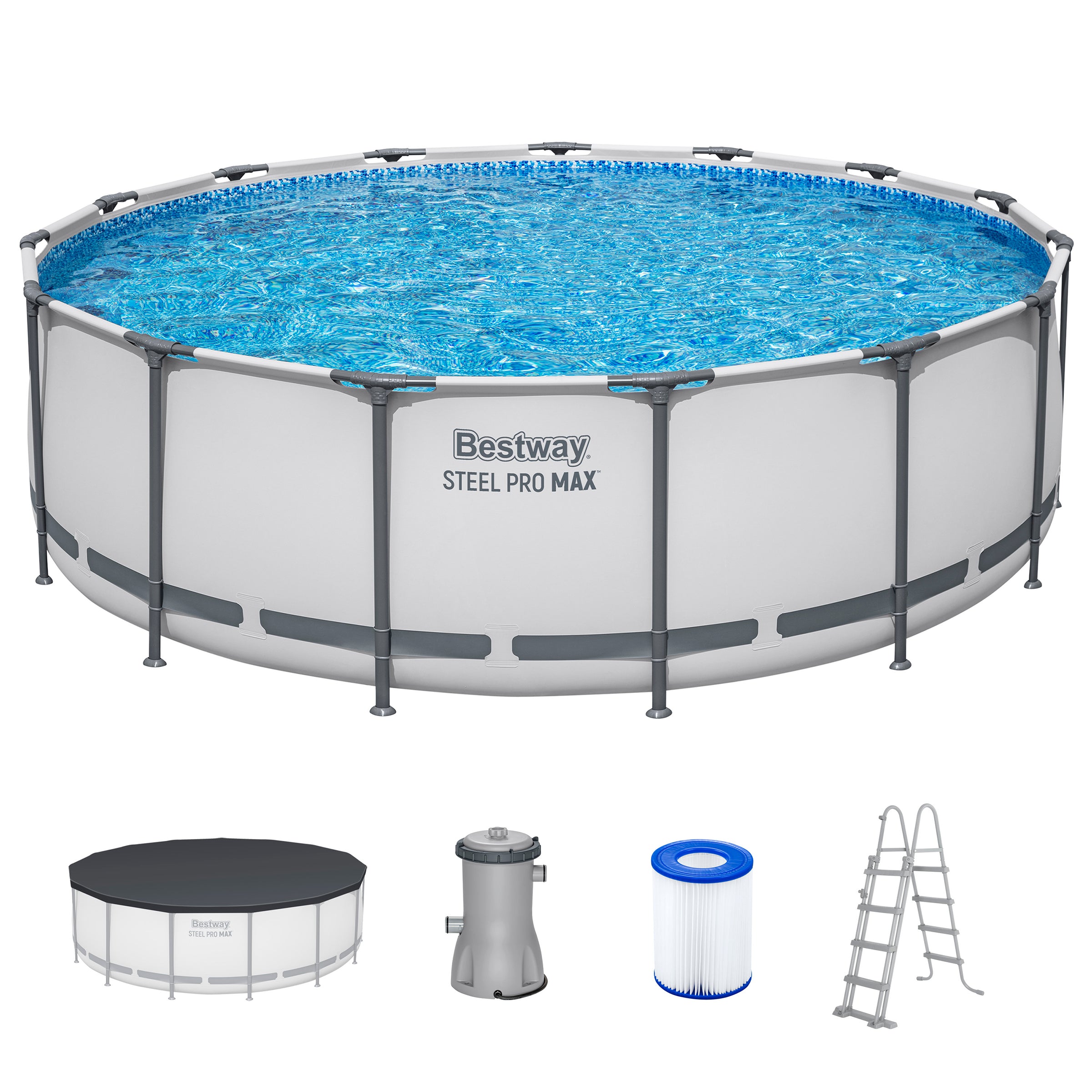 Piscina Bestway Steel Pro MAX™ Ø 457 x 122 cm con pompa filtro