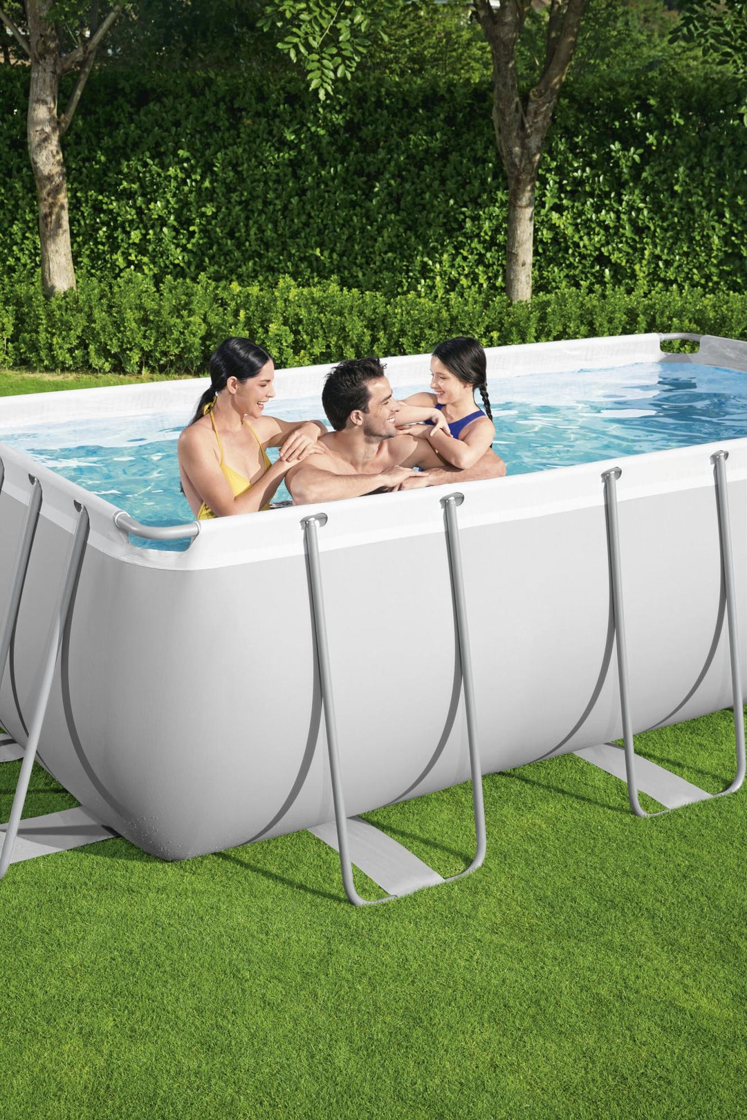 Piscina fuori terra rettangolare Bestway Power Steel™ 404 x 201 x 100 cm – Set completo