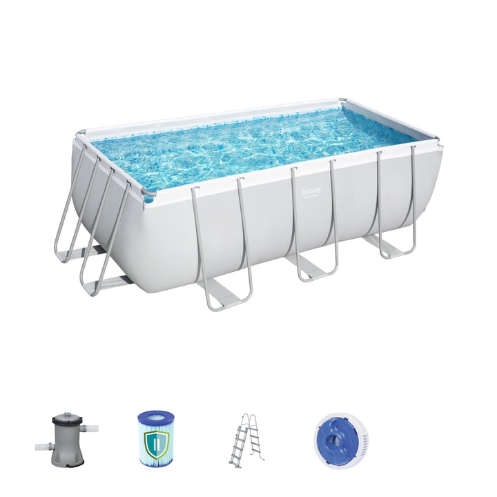 Piscina fuori terra rettangolare Bestway Steel Pro MAX™ 412 x 201 x 122 cm – Set completo