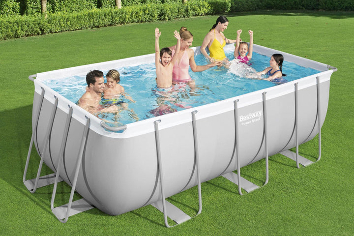 Piscina fuori terra rettangolare Bestway Steel Pro MAX™ 412 x 201 x 122 cm – Set completo