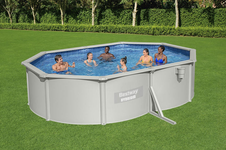 Piscina Fuori Terra Bestway Hydrium Ovale 500x366x122 cm con Filtro a Sabbia