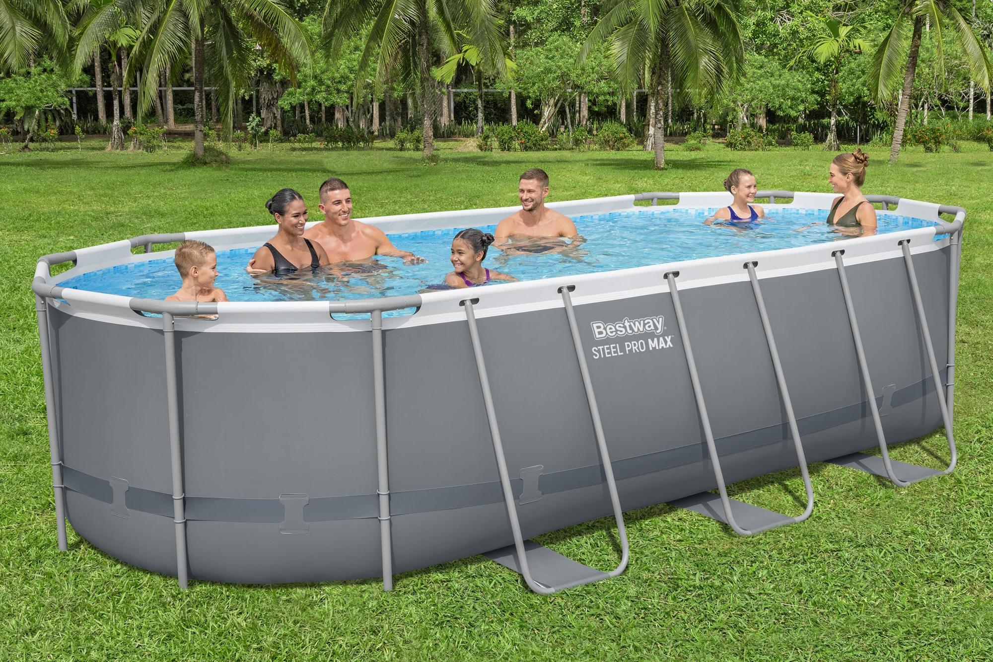 Piscina fuori terra ovale Bestway Steel Pro MAX™ 549 x 274 x 122 cm – Set completo
