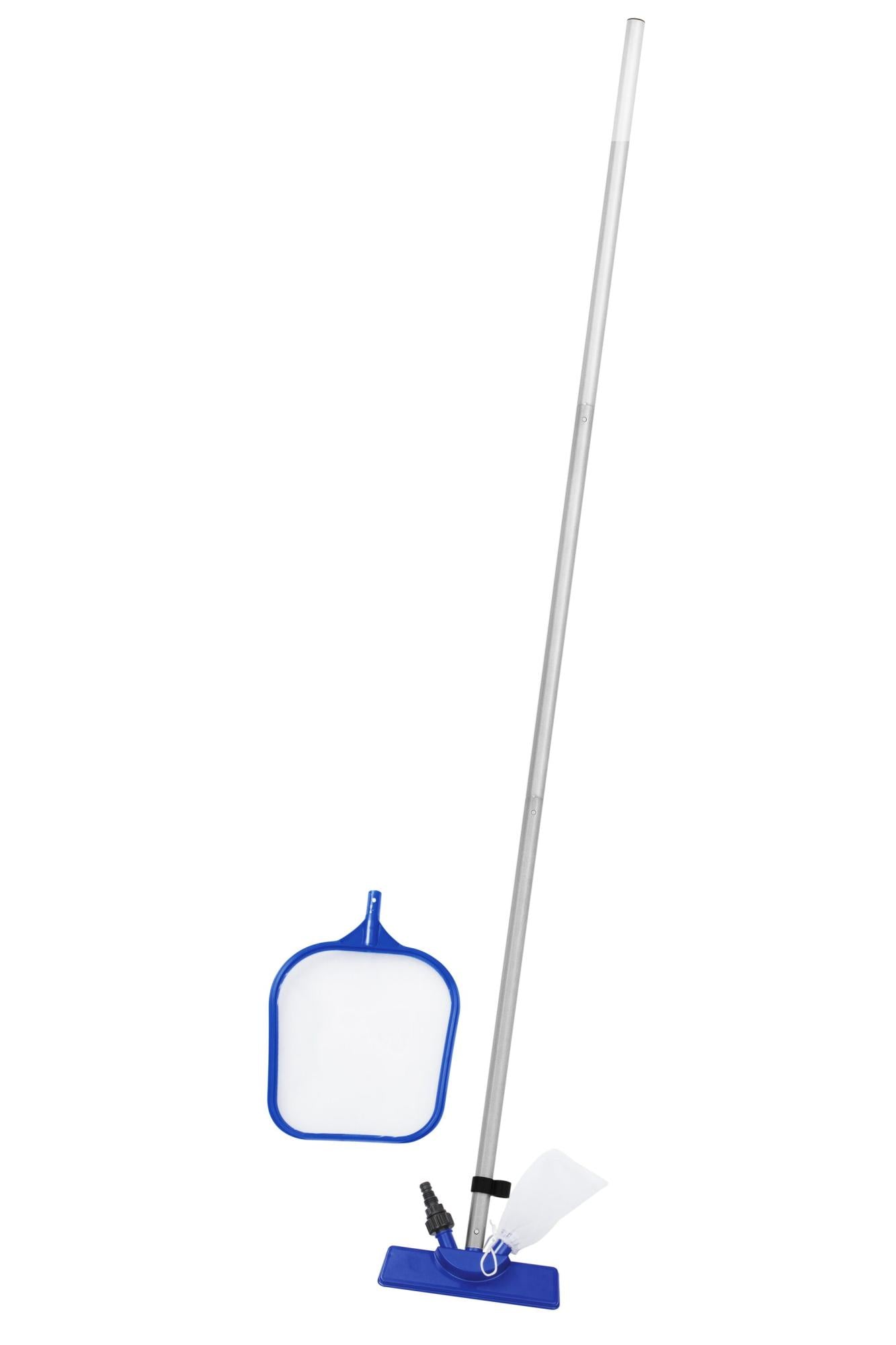 Kit Pulizia Piscina 203 cm con Asta e Testine Intercambiabili