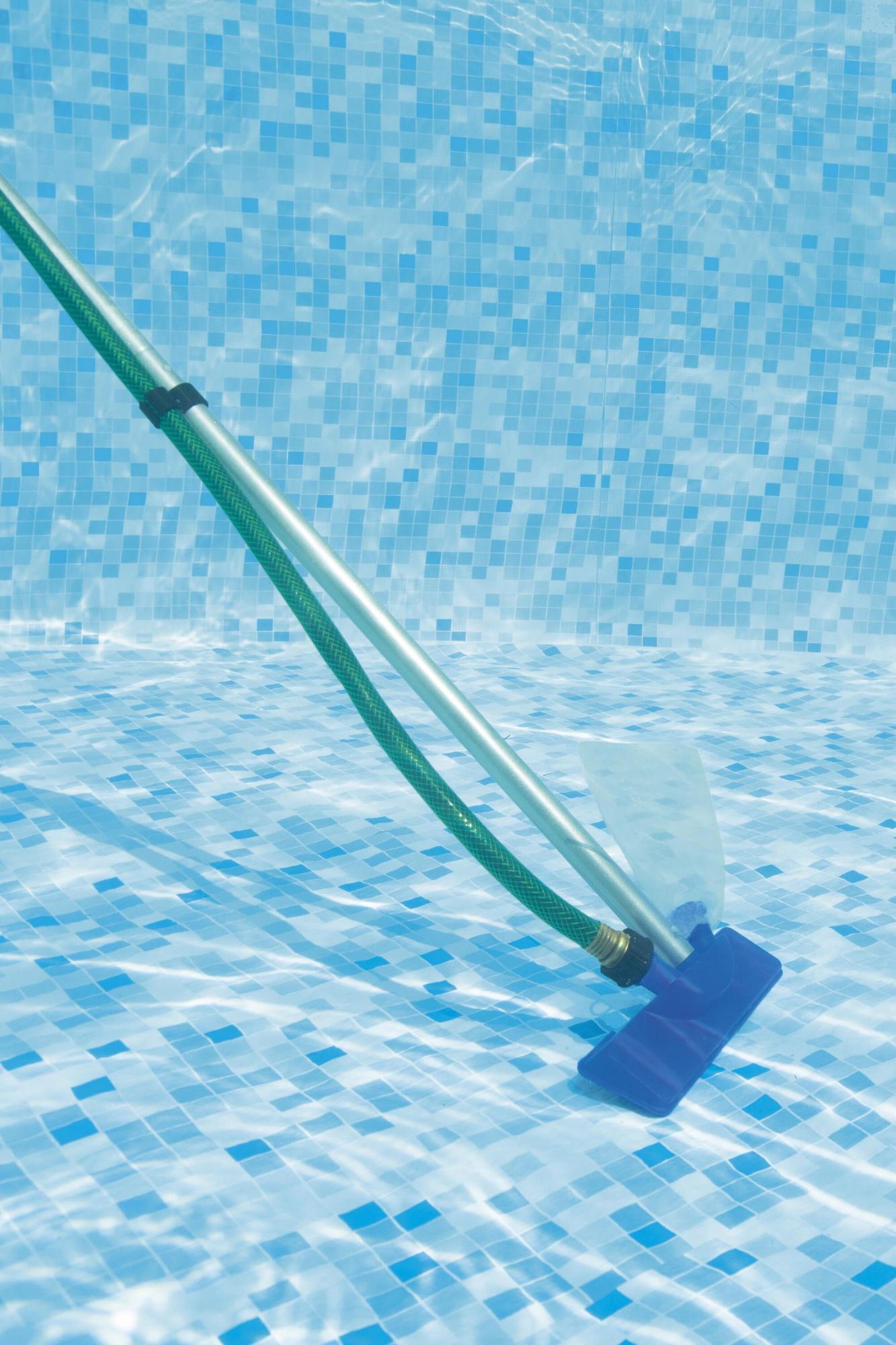 Kit Pulizia Piscina 203 cm con Asta e Testine Intercambiabili