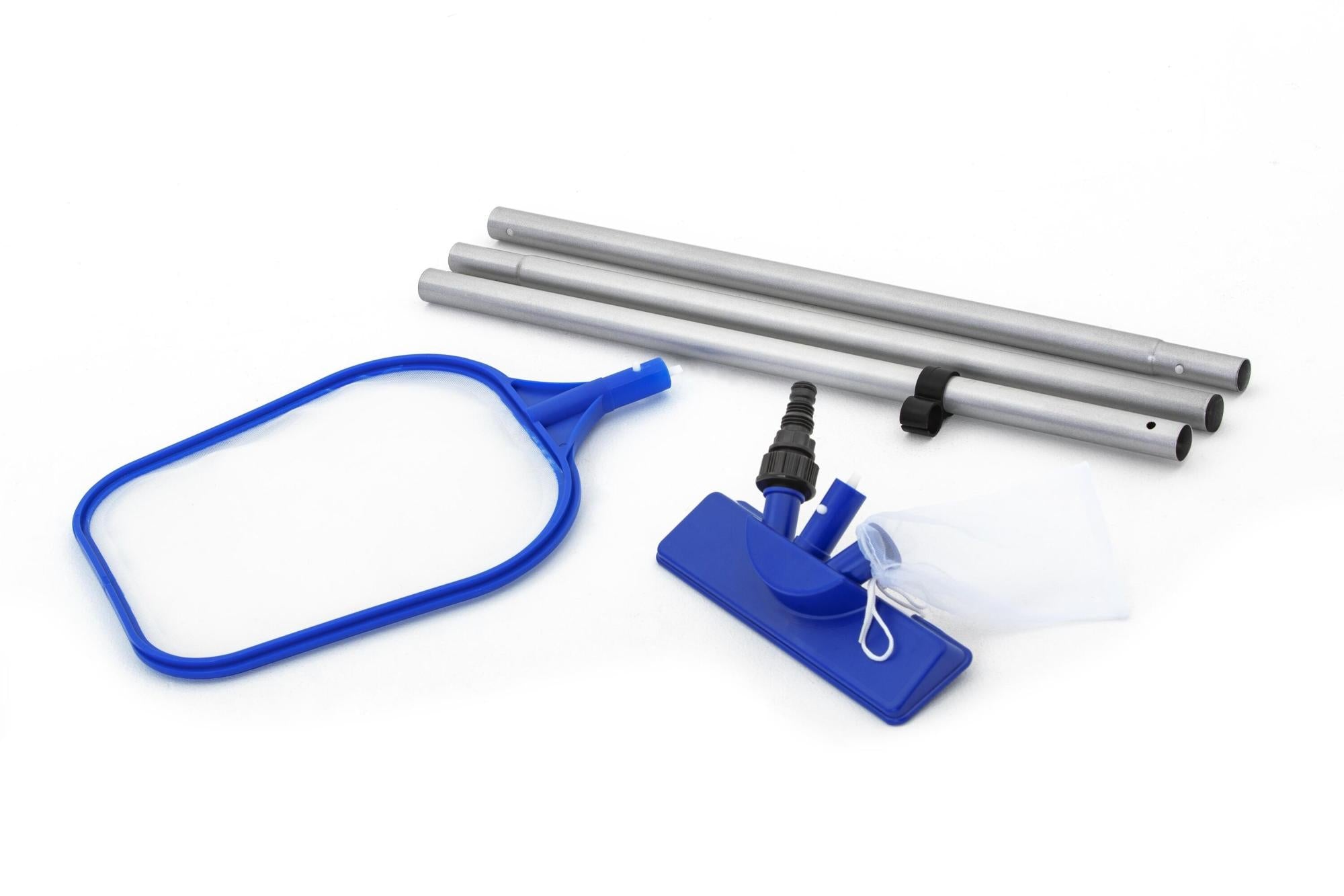 Kit Pulizia Piscina 203 cm con Asta e Testine Intercambiabili