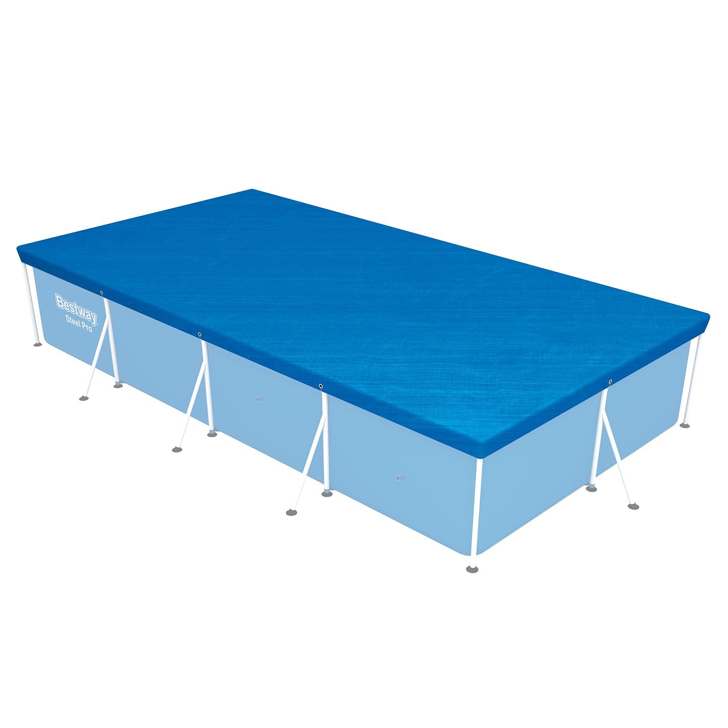 Copripiscina Steel Pro Rettangolare 400x211x81 cm – Telo Copertura per Piscina Fuori Terra