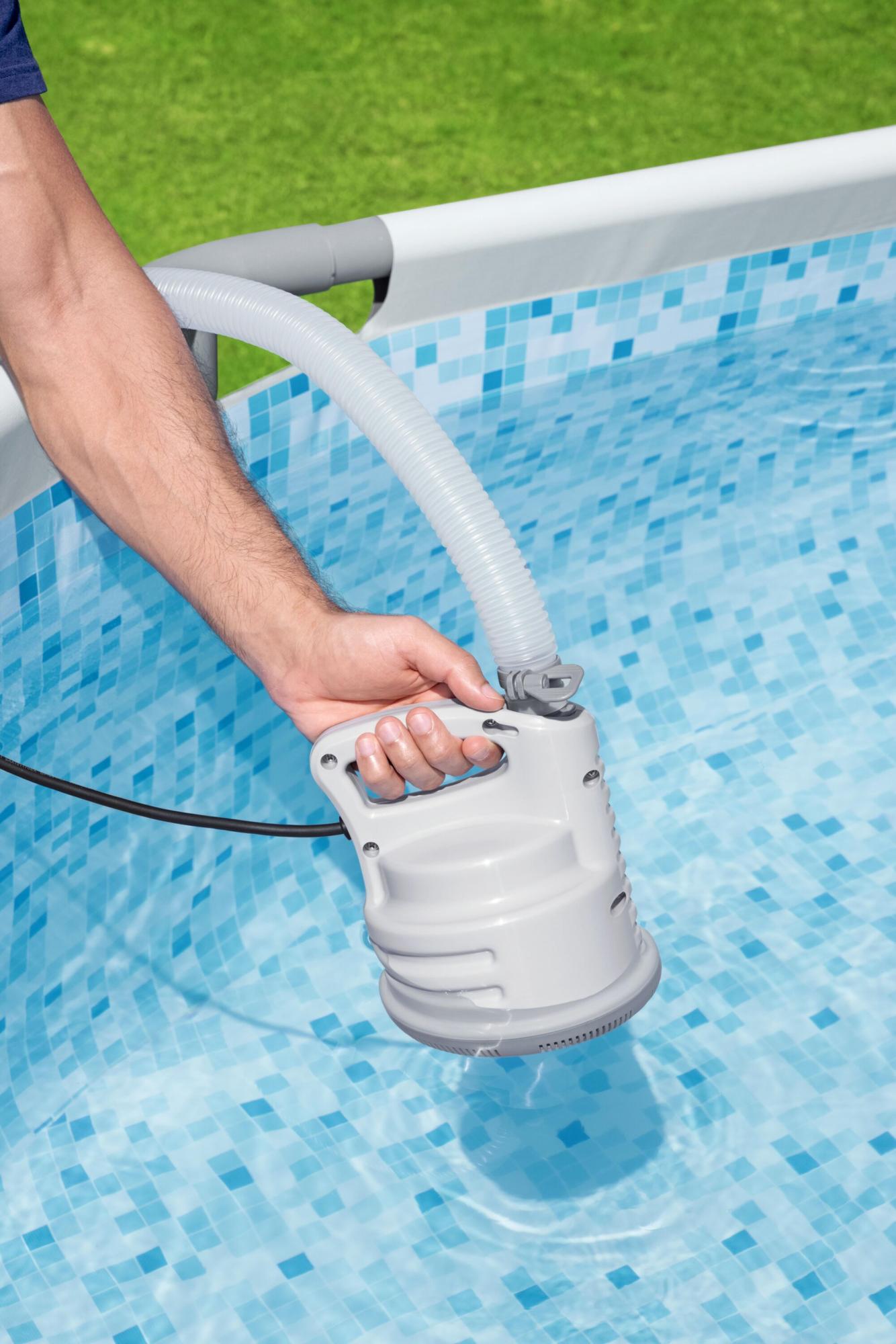 Pompa di Drenaggio per Piscina Fuori Terra Bestway – 3028 L/h con Tubo Scarico 5 Metri