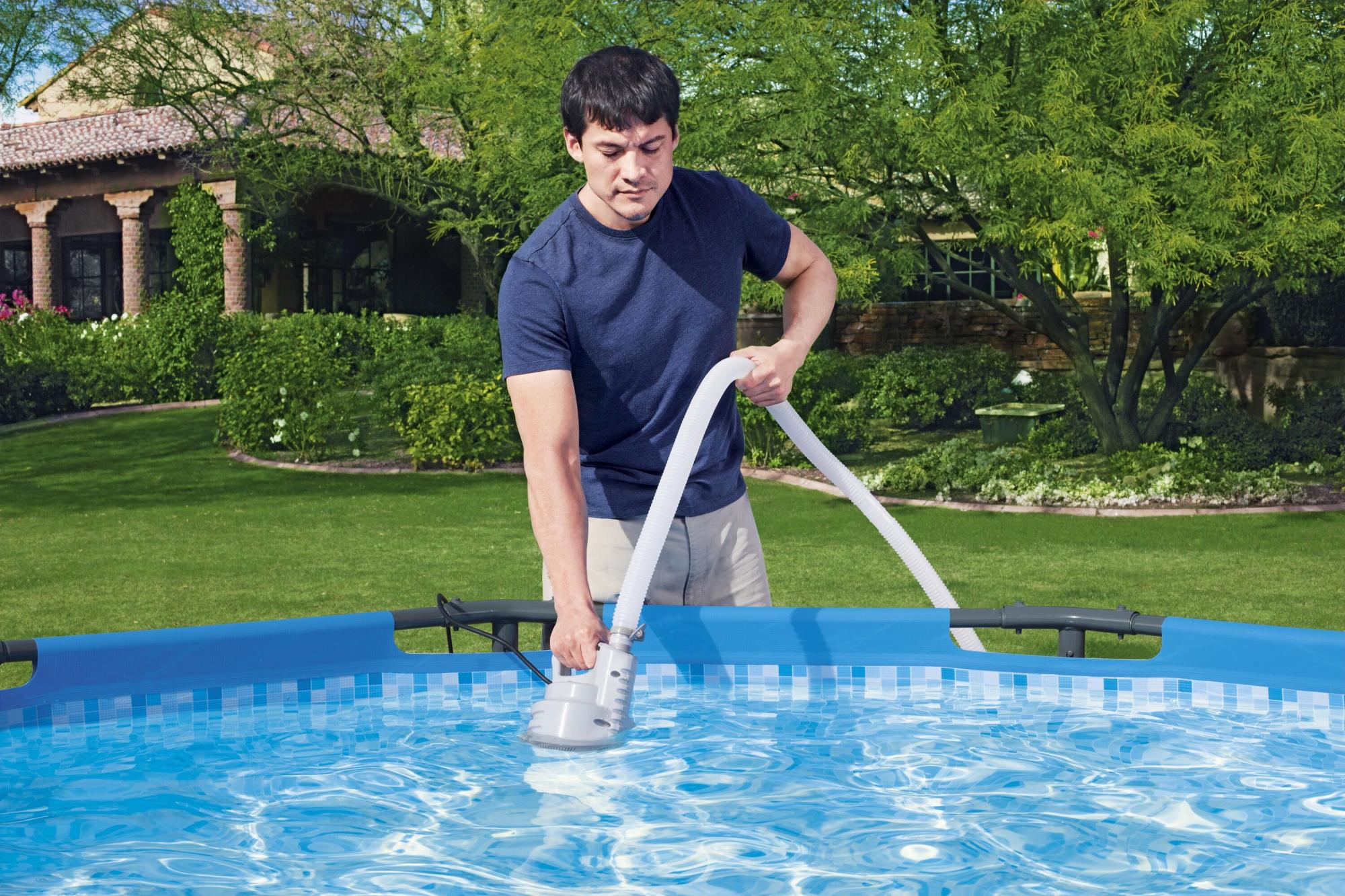 Pompa di Drenaggio per Piscina Fuori Terra Bestway – 3028 L/h con Tubo Scarico 5 Metri