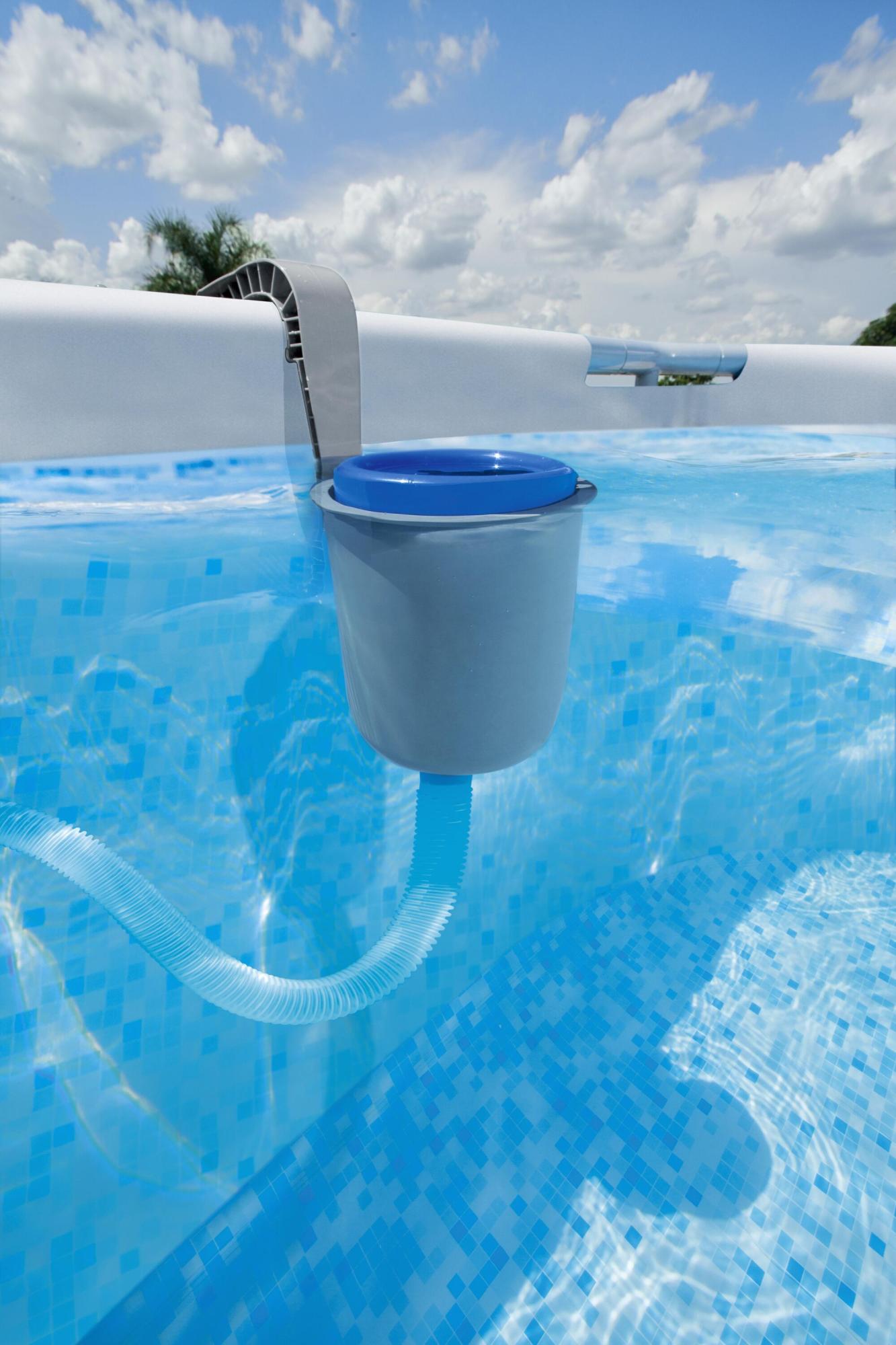 Skimmer da parete per piscine da 457 cm grigio