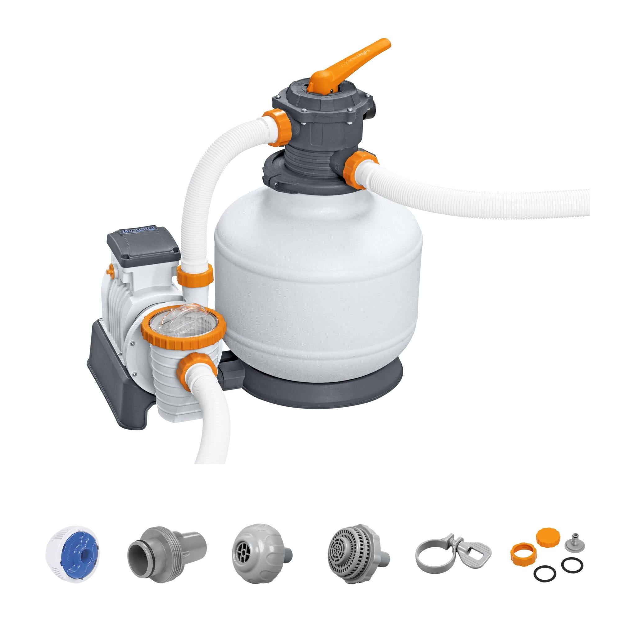 Pompa Filtro a Sabbia 11.355 L/h Bestway con ChemConnect per Piscine Fuori Terra