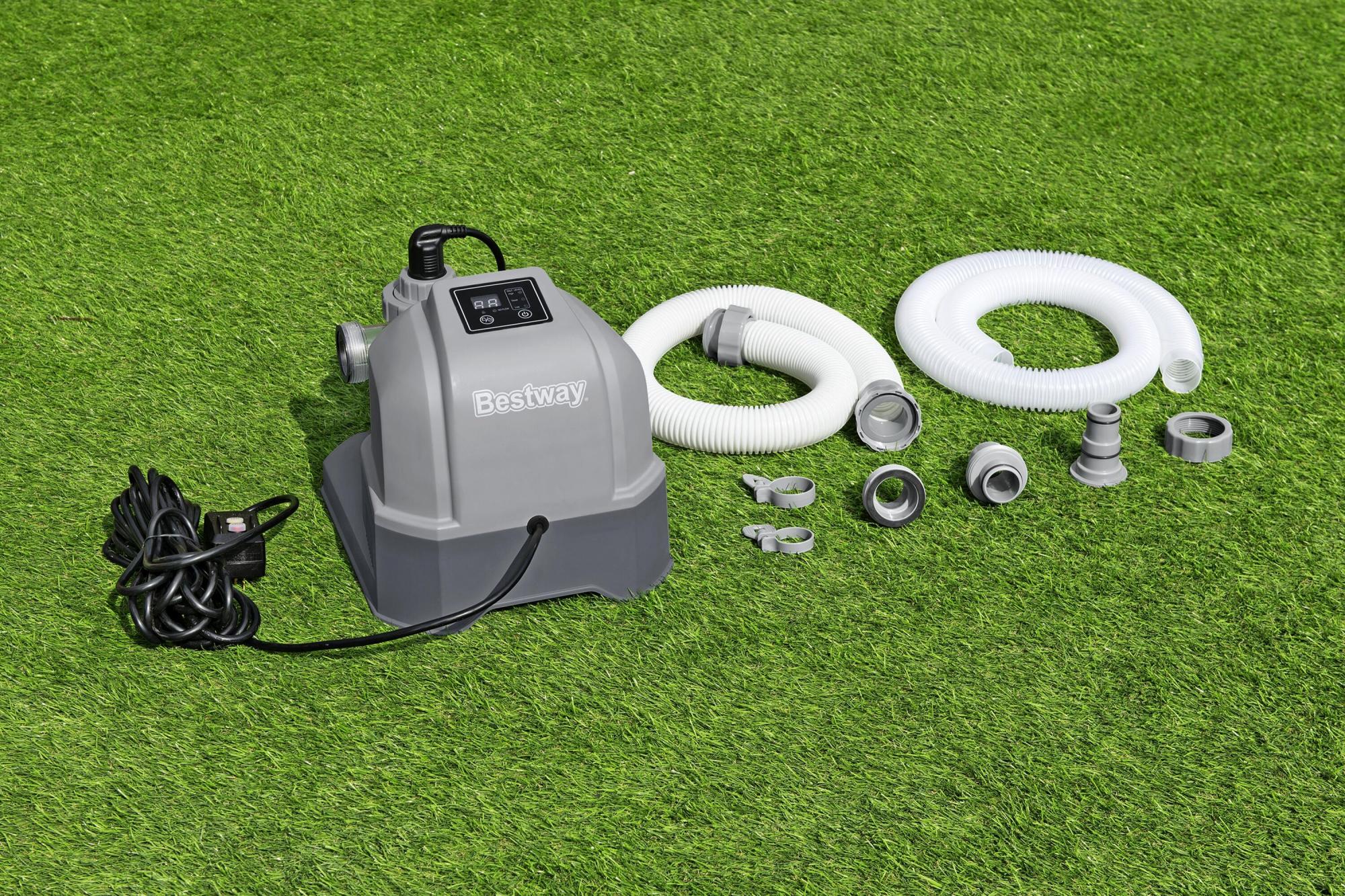 Cloratore a Sale per Piscina Bestway Hydrogenic 12 G/H – Touch Screen, Timer e Strisce Test Incluse