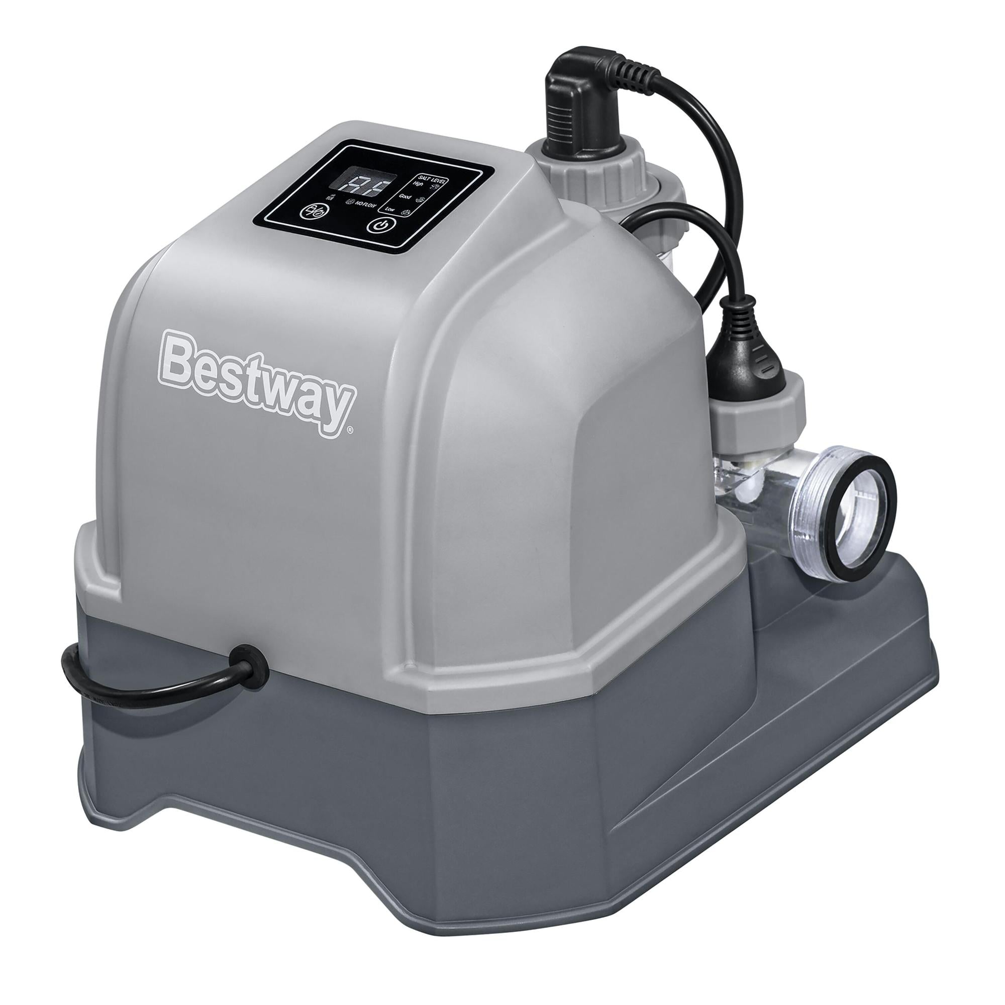 Cloratore a Sale per Piscina Bestway Hydrogenic 12 G/H – Touch Screen, Timer e Strisce Test Incluse