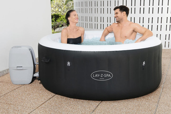Idromassaggio Gonfiabile Lay-Z-Spa Miami AirJet 2-4 Persone – 120 Getti e Riscaldamento 40°C