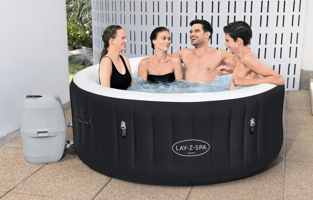Idromassaggio Gonfiabile Lay-Z-Spa Miami AirJet 2-4 Persone – 120 Getti e Riscaldamento 40°C