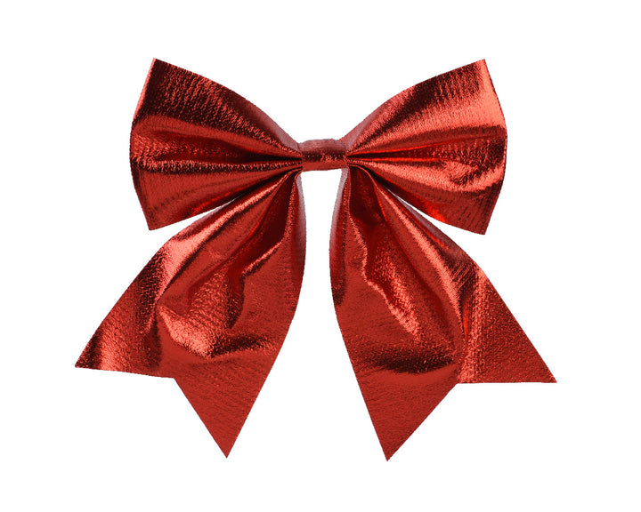 Fiocco Natalizio in Poliestere Rosso/Oro 24 cm (cod. 610617 / 610623)