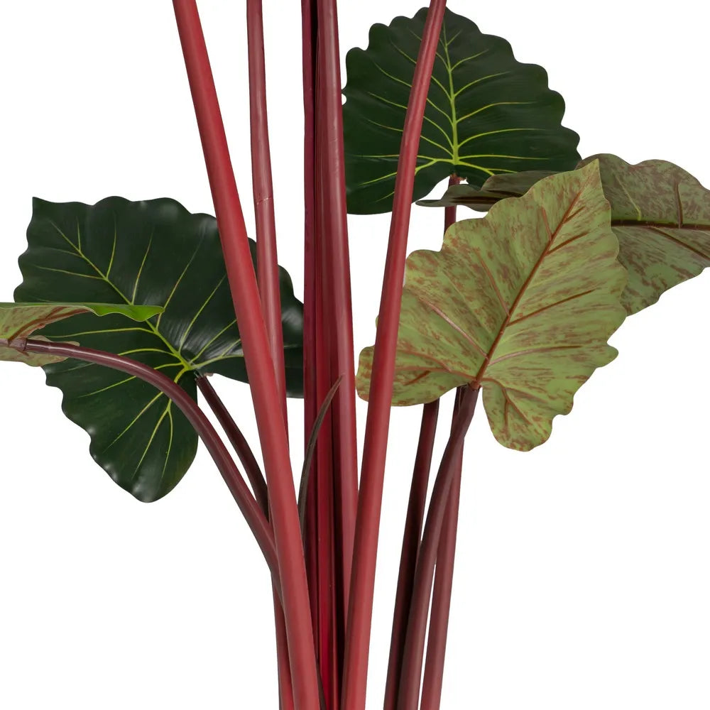 Pianta Colocasia Verde Artificiale da Giardino 80x80x160 cm