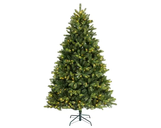 Albero di Natale Freiburg Pine 210 cm con 600 LED – Ø137 cm Everlands