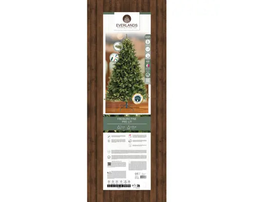 Albero di Natale Freiburg Pine 210 cm con 600 LED – Ø137 cm Everlands
