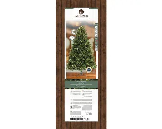 Albero di Natale Freiburg Pine 240 cm con 800 LED – Ø155 cm Everlands
