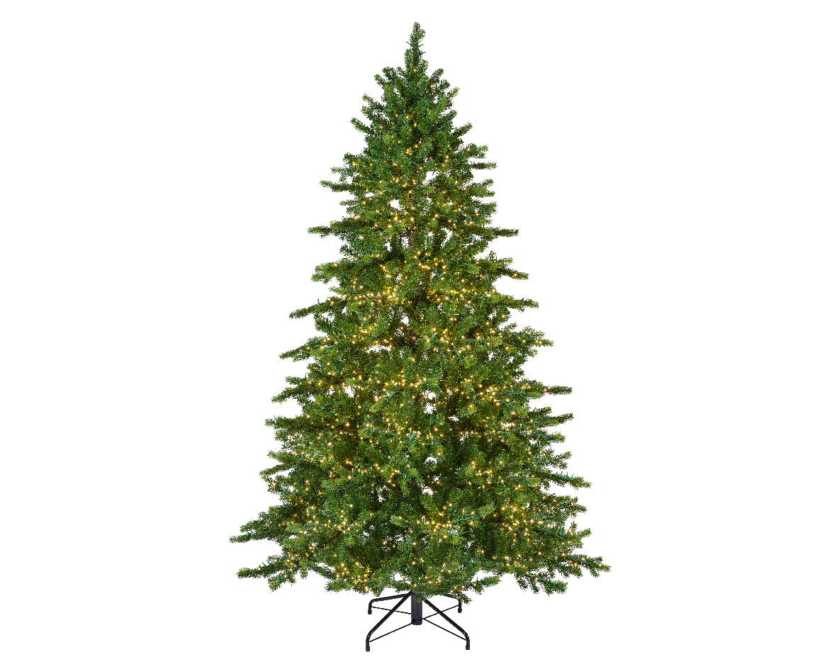Albero di Natale Galloway Spruce 210 cm con 4000 LED – Ø130 cm Everlands