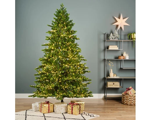 Albero di Natale Galloway Spruce 210 cm con 4000 LED – Ø130 cm Everlands