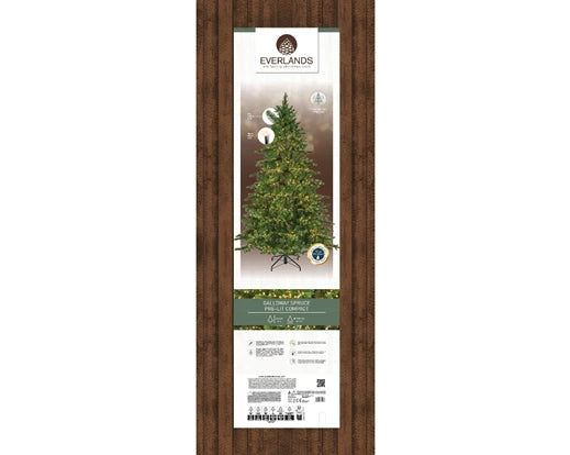 Albero di Natale Galloway Spruce 240 cm con 5400 LED Bianco Caldo (cod. 670206) – Everlands
