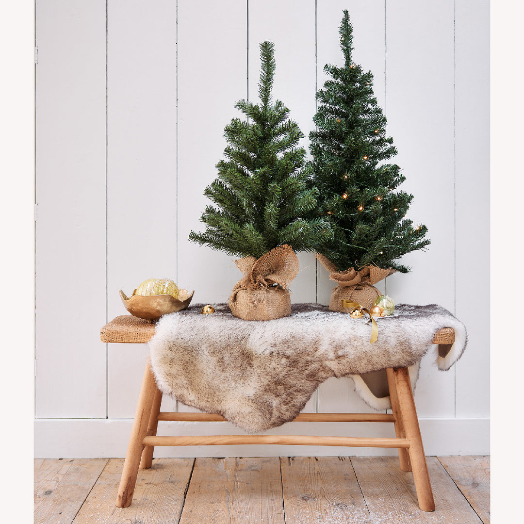 Albero di Natale Mini Imperial 60 cm con Sacco in Juta (cod. 683325) – Everlands