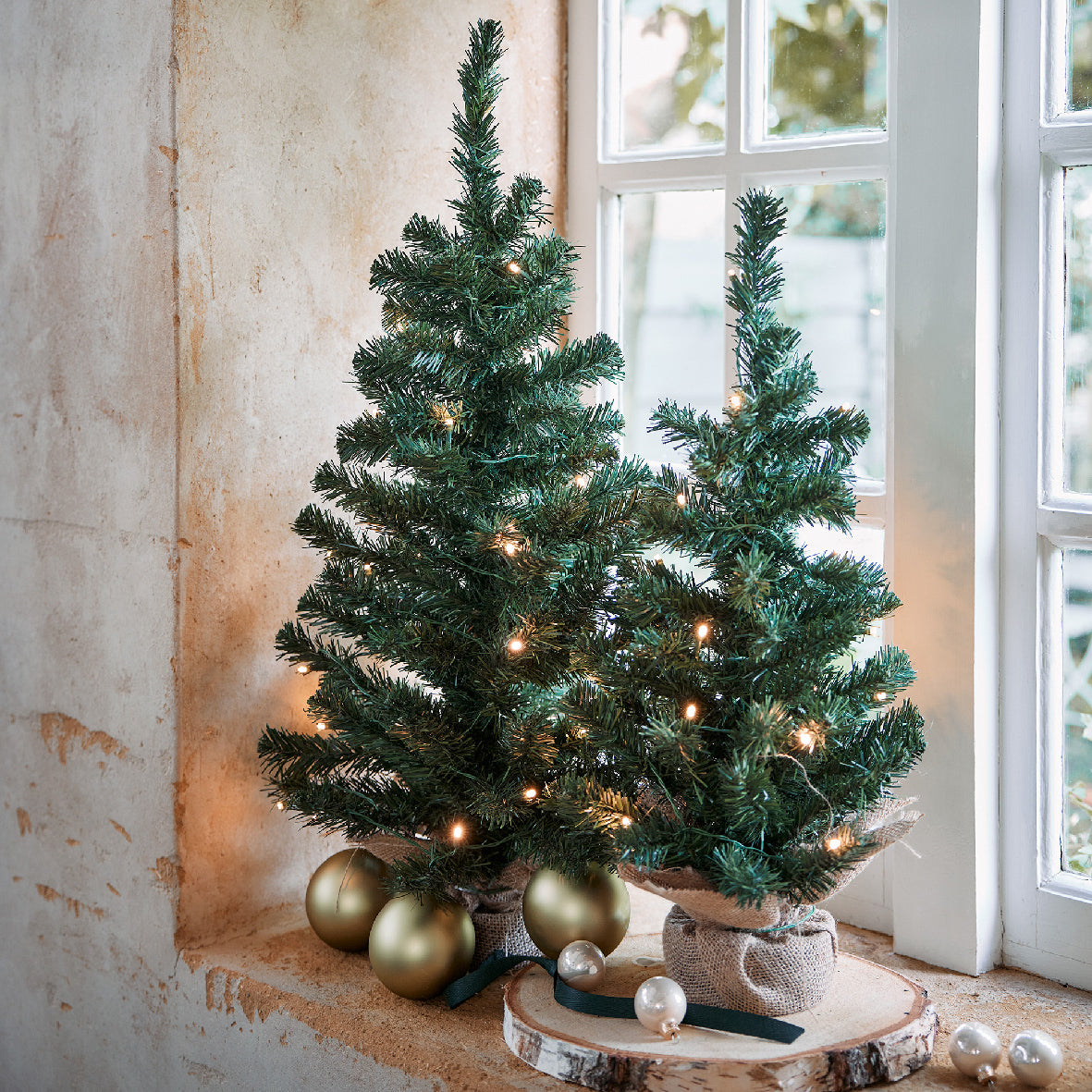 Albero di Natale Mini Imperial 75 cm con Sacco in Juta (cod. 683326) – Everlands