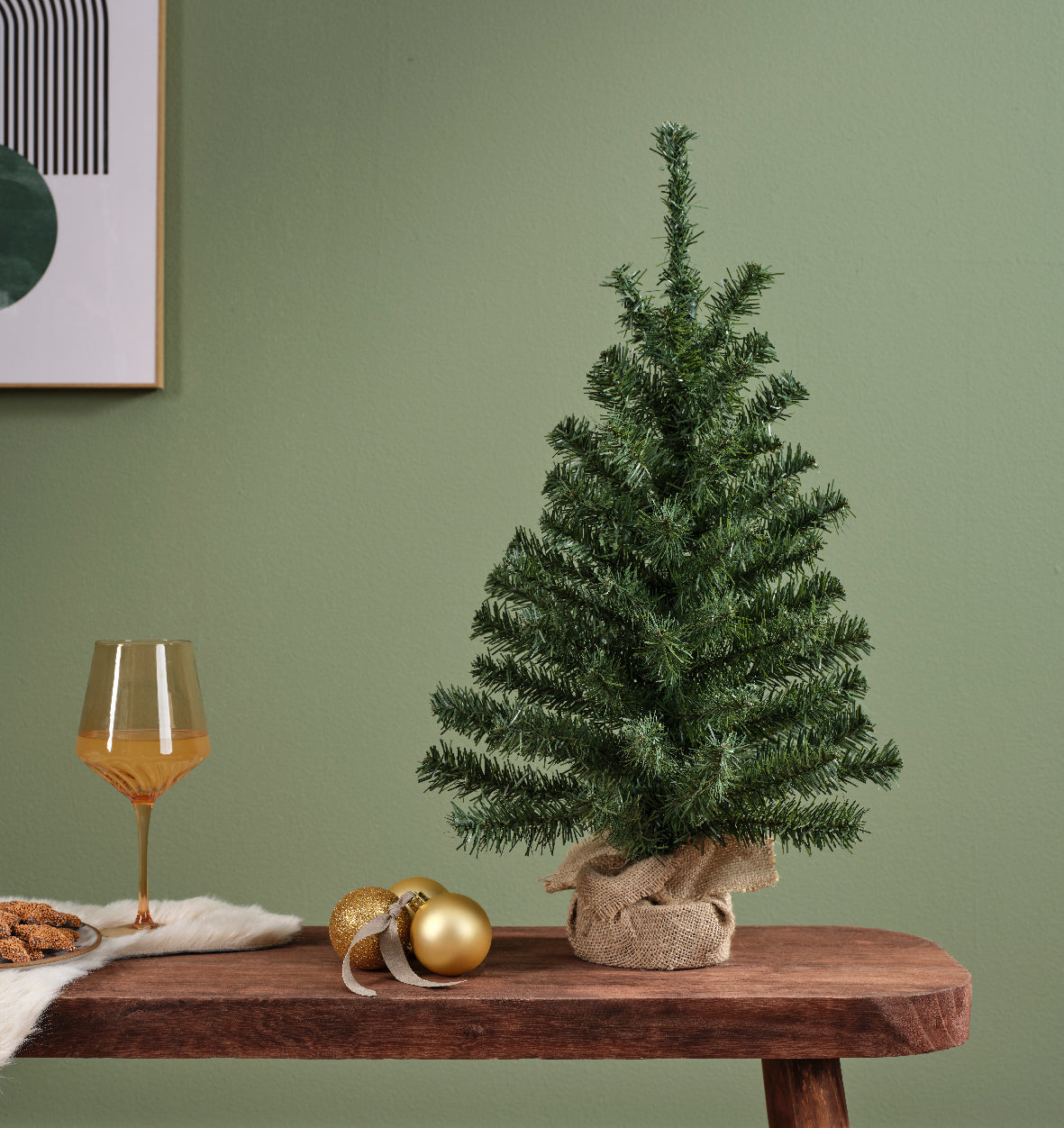 Albero di Natale Mini Imperial 75 cm con Sacco in Juta (cod. 683326) – Everlands
