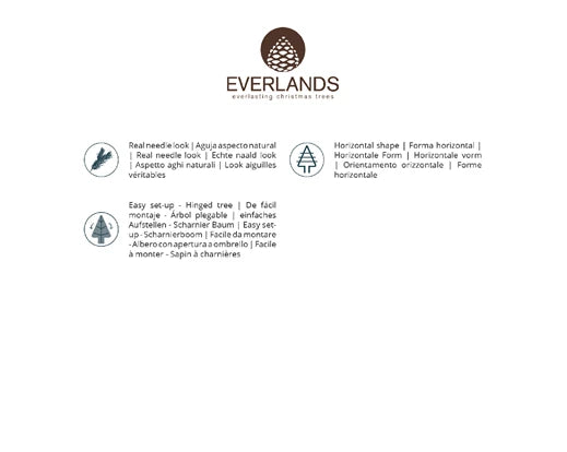 Albero di Natale Freiburg Pine 210 cm Ø137 cm (cod. 684082) – Everlands