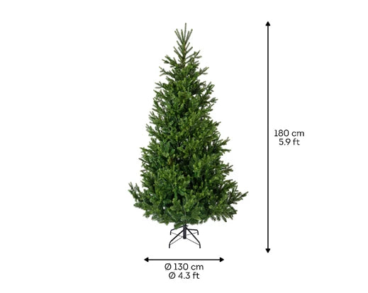 Albero di Natale Nordmann Fir 180 cm Ø130 cm (cod. 684306) – Everlands