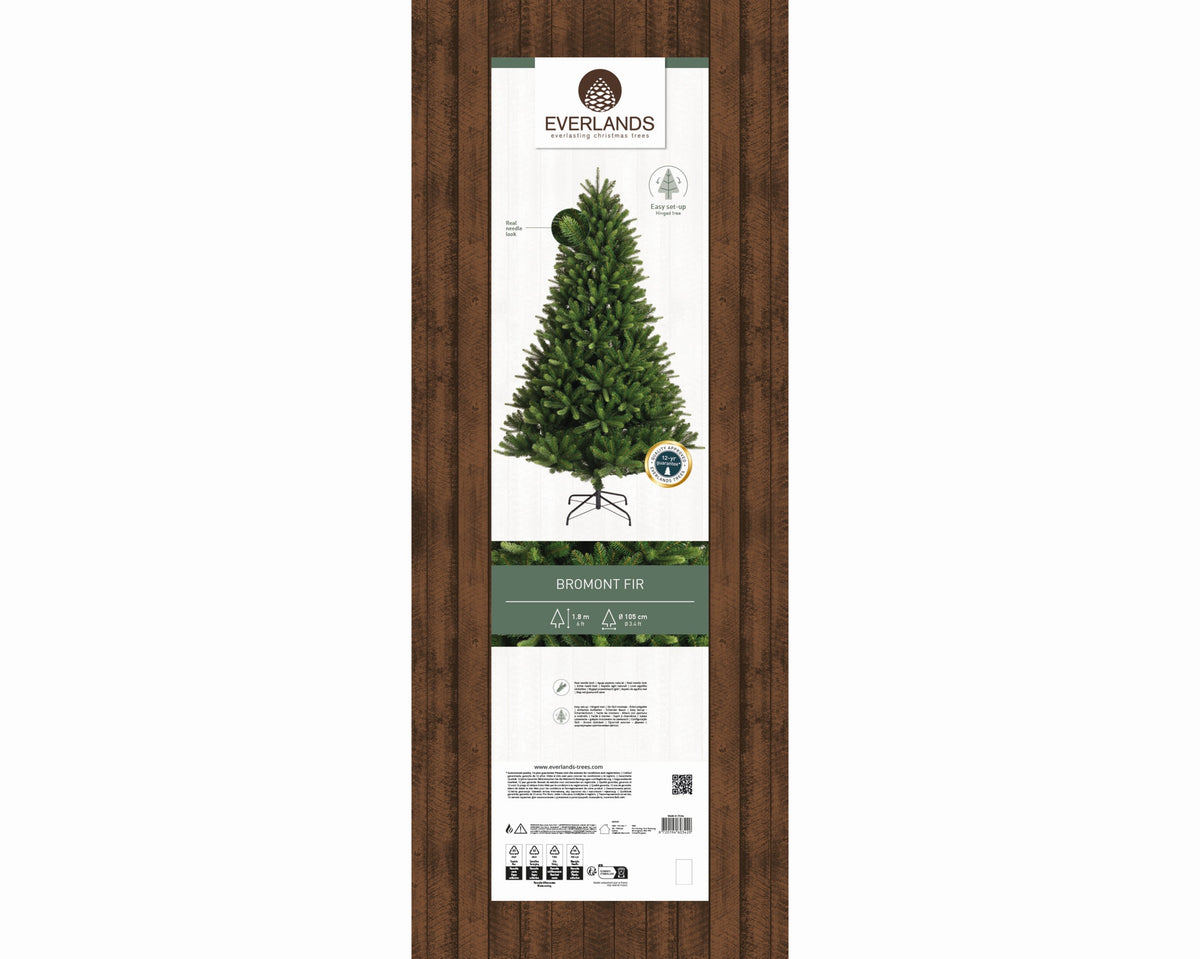 Albero di Natale Bromont Fir 180 cm Ø105 cm Everlands – 1.061 Punte PE/PVC