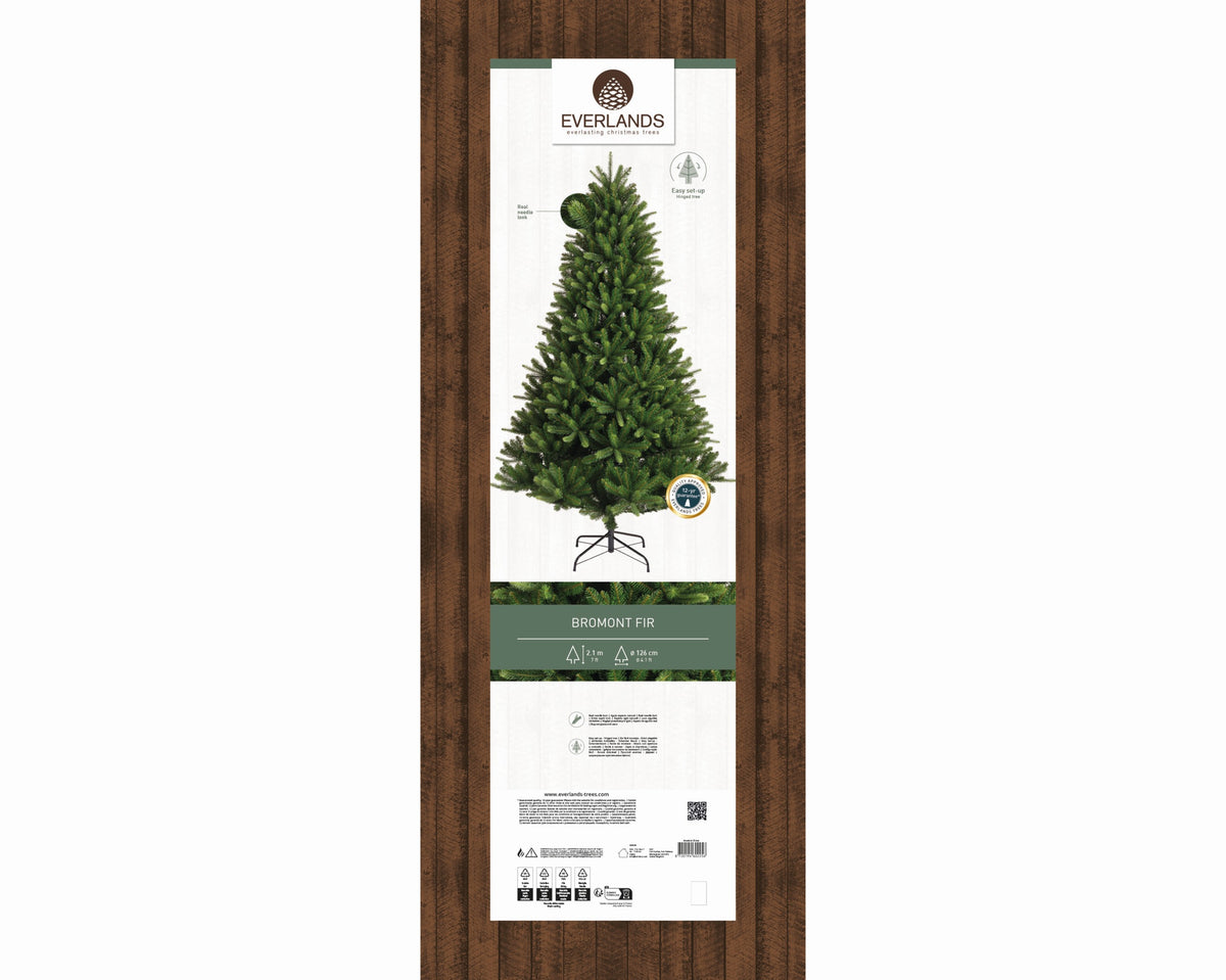 Albero di Natale Bromont Fir 210 cm Ø126 cm Everlands – 1.533 Punte PE/PVC
