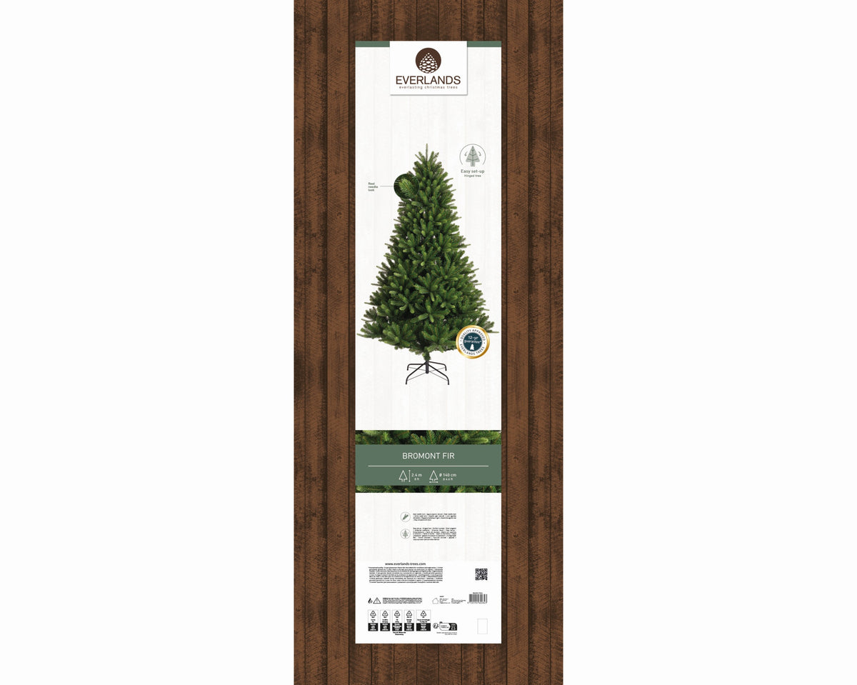 Albero di Natale Bromont Fir 240 cm Ø140 cm Everlands – 1.927 Punte PE/PVC