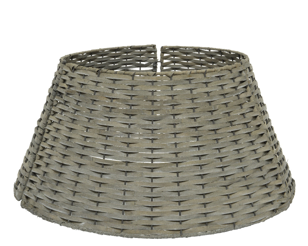 Copribase Albero di Natale Tree Ring in Legno Grigio – Varianti Ø57 cm e Ø70 cm (cod. 685310/685311) – Everlands