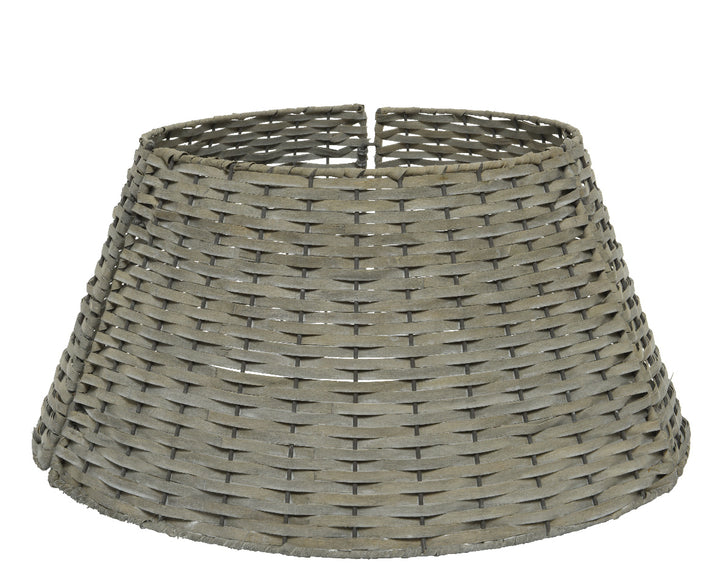 Copribase Albero di Natale Tree Ring in Legno Grigio – Varianti Ø57 cm e Ø70 cm (cod. 685310/685311) – Everlands