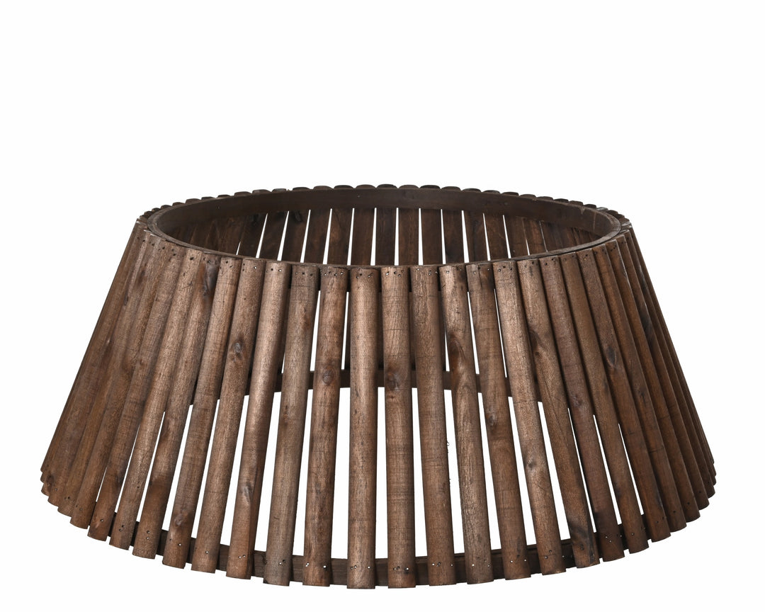 Copribase Albero di Natale Everlands in Legno FSC 100% Ø70 x H28 cm Marrone
